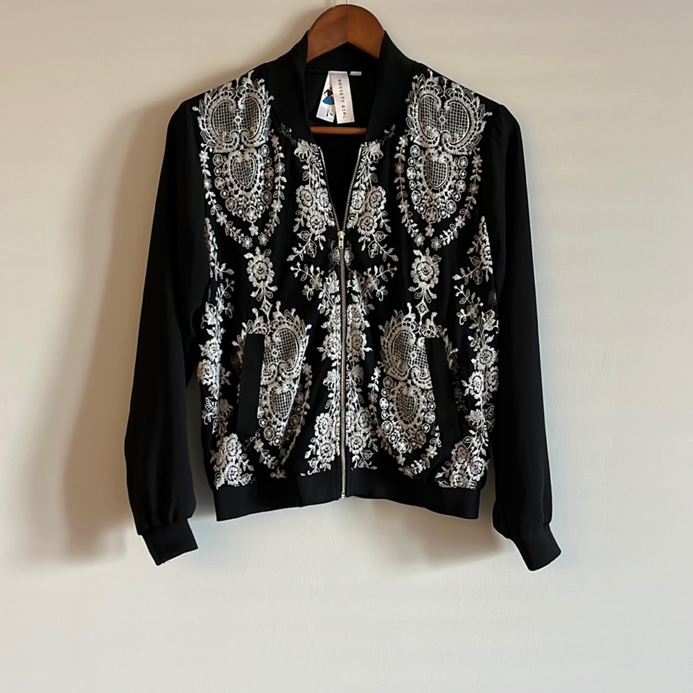 Black Bomber Jacket
